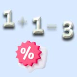Акция 1+1=3